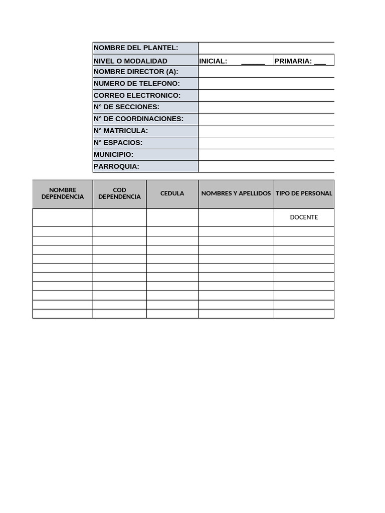 Formato de Informatica 2024 | PDF