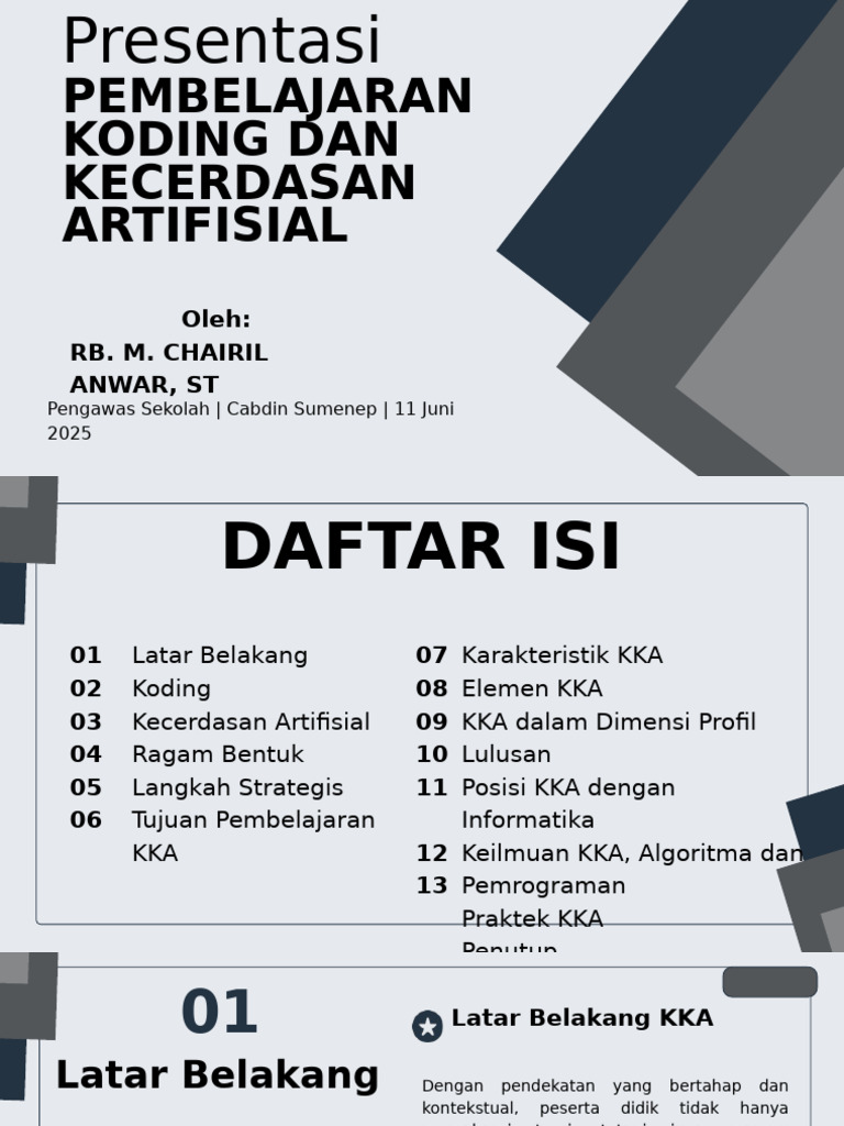 Pembelajaran Koding dan Kecerdasan Artifisial | PDF