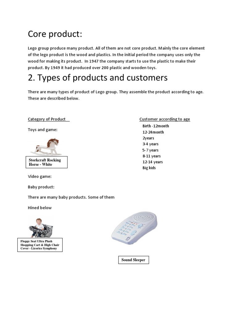 Core Product | PDF | Lego | Toys