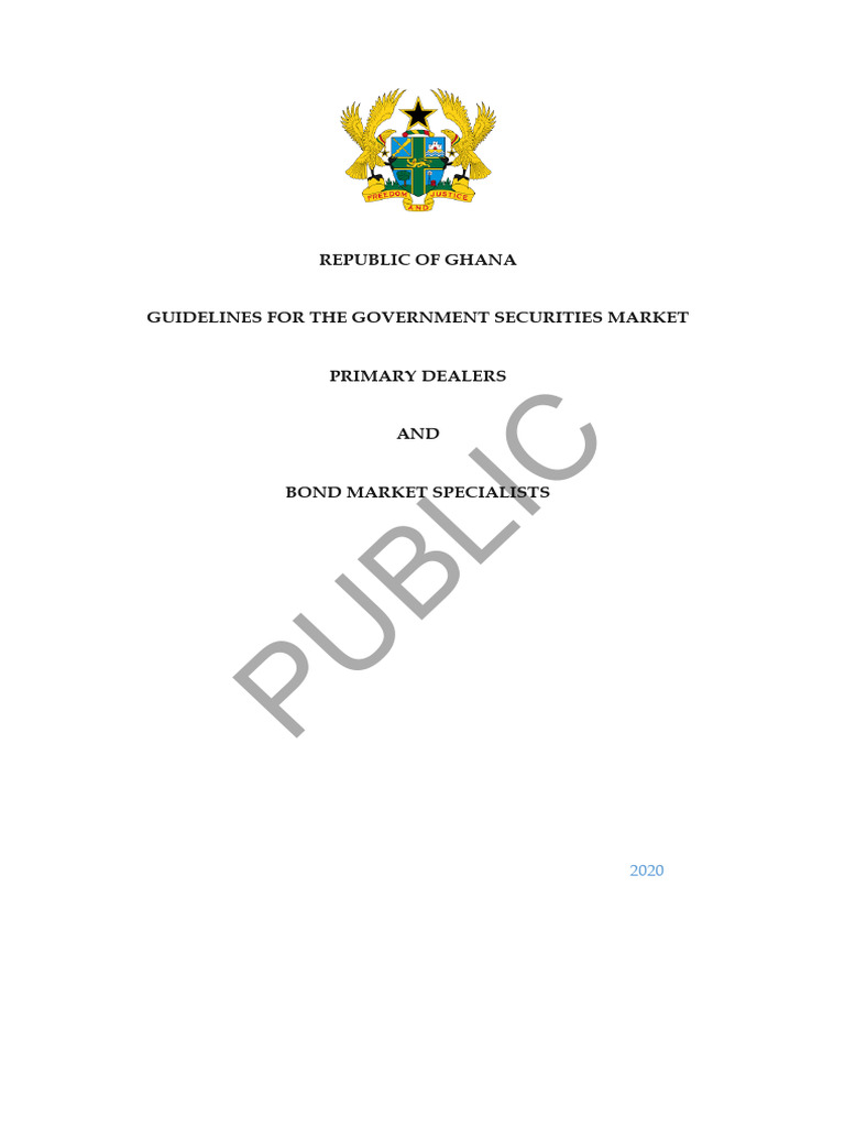 Ghana Government Securities Guidelines | PDF | Bonds (Finance ...