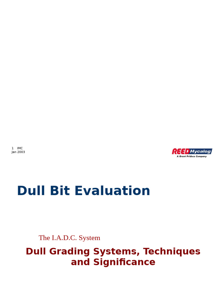 Dull Bit Grading System Overview | PDF | Mechanical Engineering