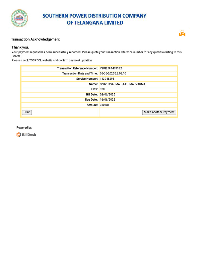 Welcome To TGSPDCL | PDF