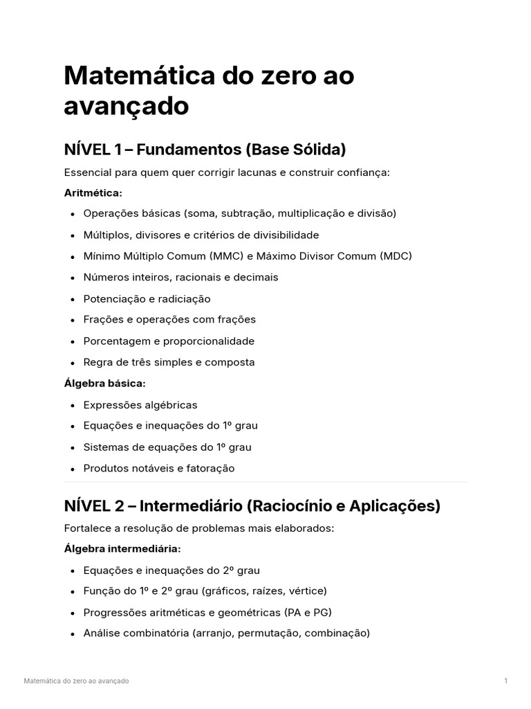 Matemática do Zero ao Avançado | PDF | Matemática | Trigonometria
