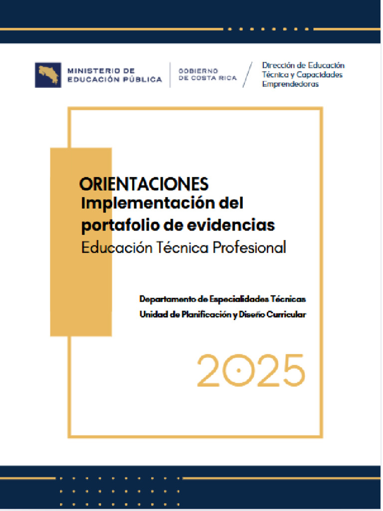 Implementación del Portafolio de Evidencias ETP | PDF | Evaluación ...