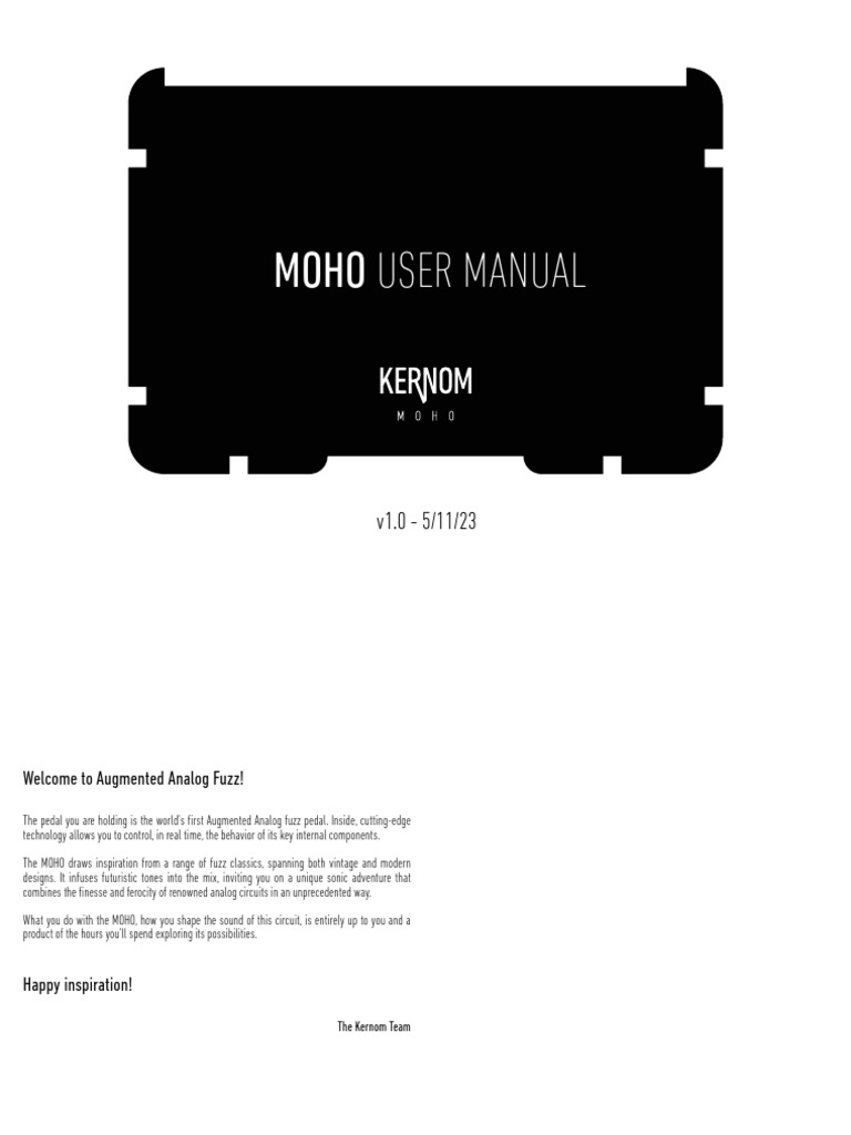 MOHO Augmented Analog Fuzz Manual | PDF | Electrical Engineering ...