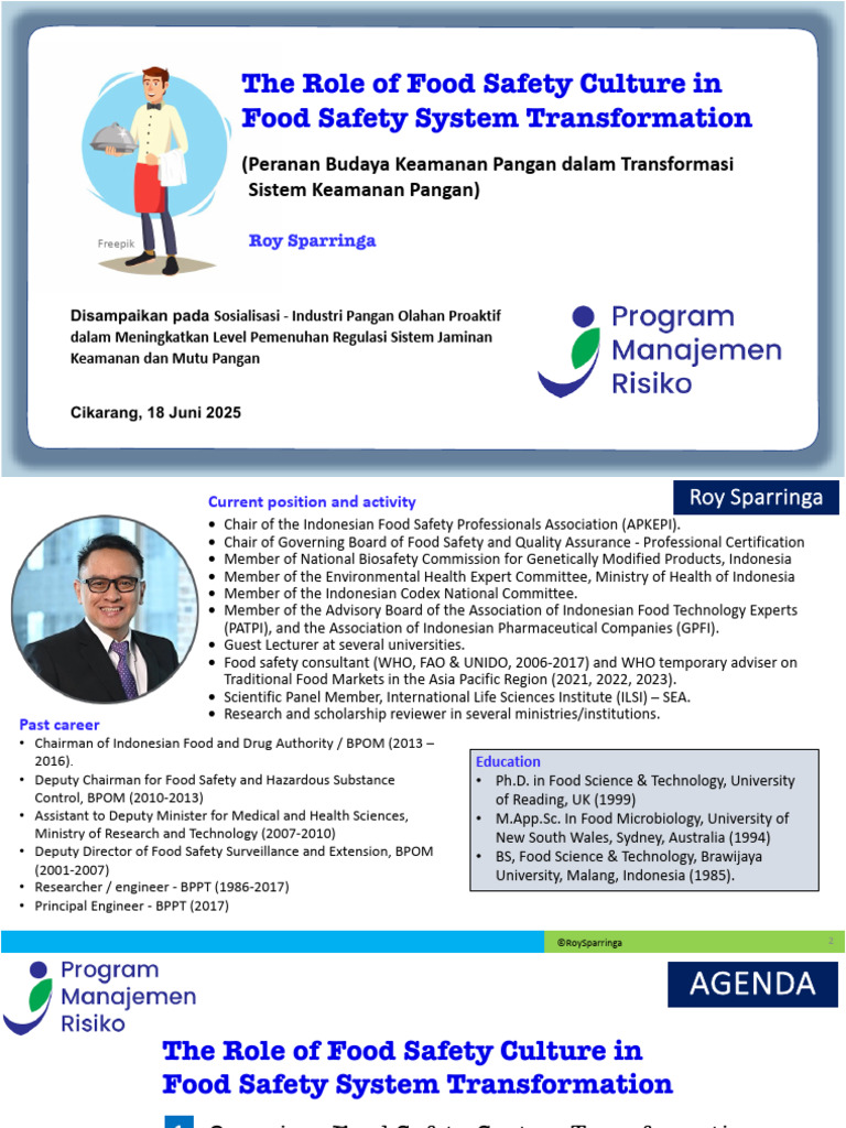 Food Safety Culture in System Transformation | PDF | Food Security ...