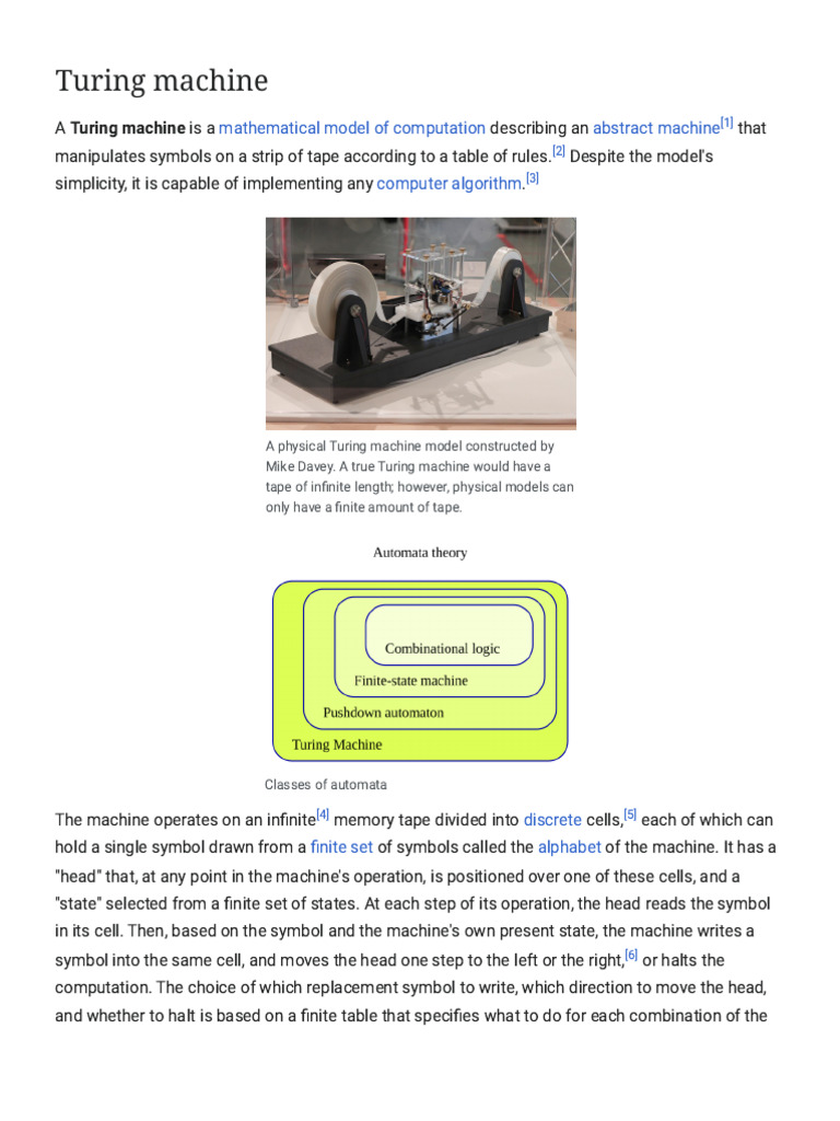 Turing Machine - WikipediaPDF - 250712 - 024139 - 250712 - 024402 | PDF ...