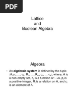 Lattice and Boolean Algebra