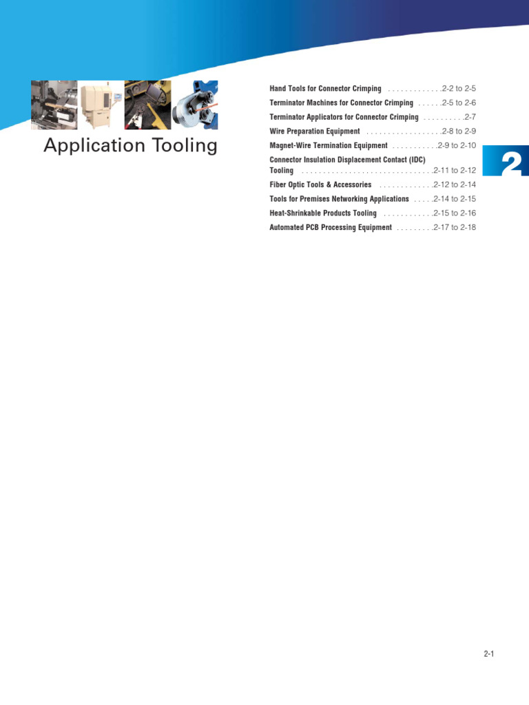 Connector Crimping Tooling Overview | PDF | Electrical Connector ...