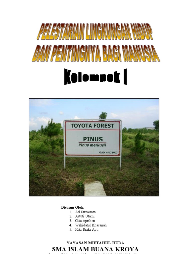 Makalah Pelestarian Lingkungan Hidup