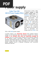 Power Supply Unit Presentation | PDF | Power Supply | Electronic ...
