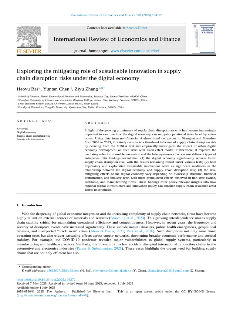 Sustainable Innovation in Supply Chains | PDF | Supply Chain | Innovation