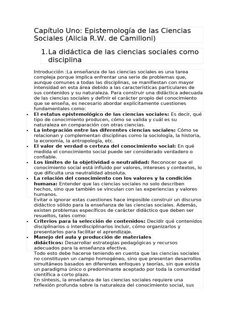 Didáctica de las Ciencias Sociales | PDF | Enseñando | Conocimiento
