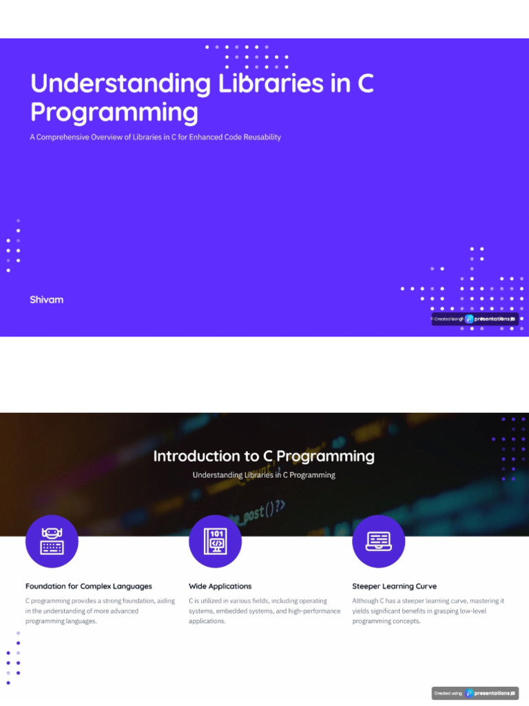 College Presentation On Librarie | PDF