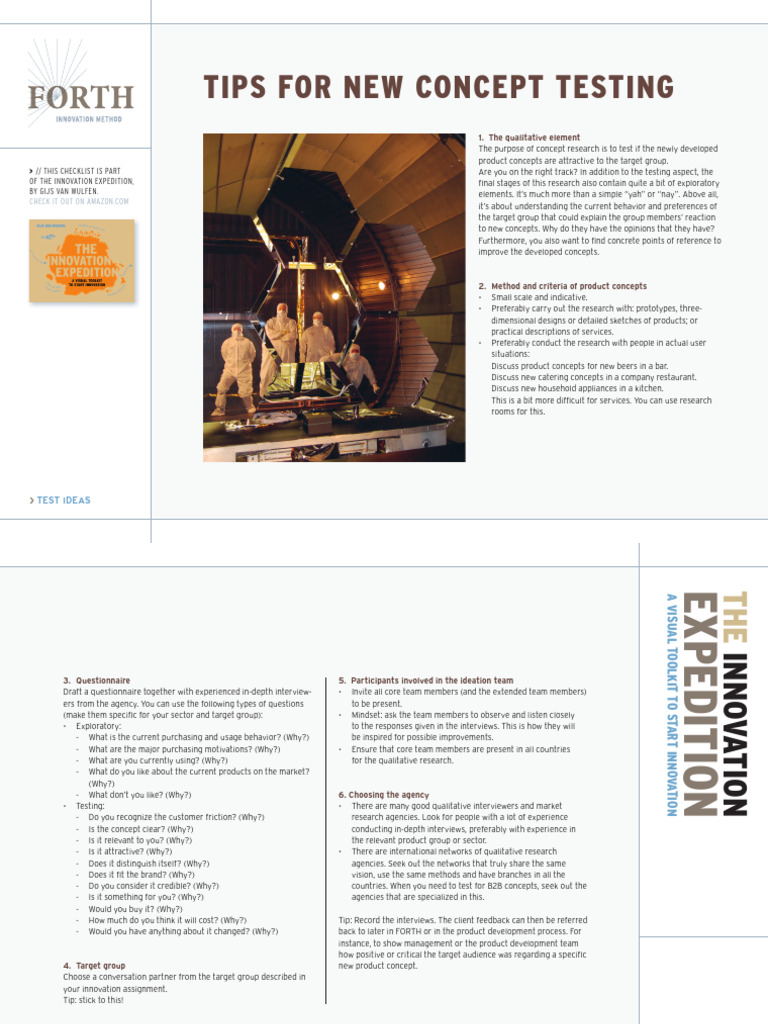 Forth-Innovation 13 Tips For New Concept Testing | PDF | Human ...