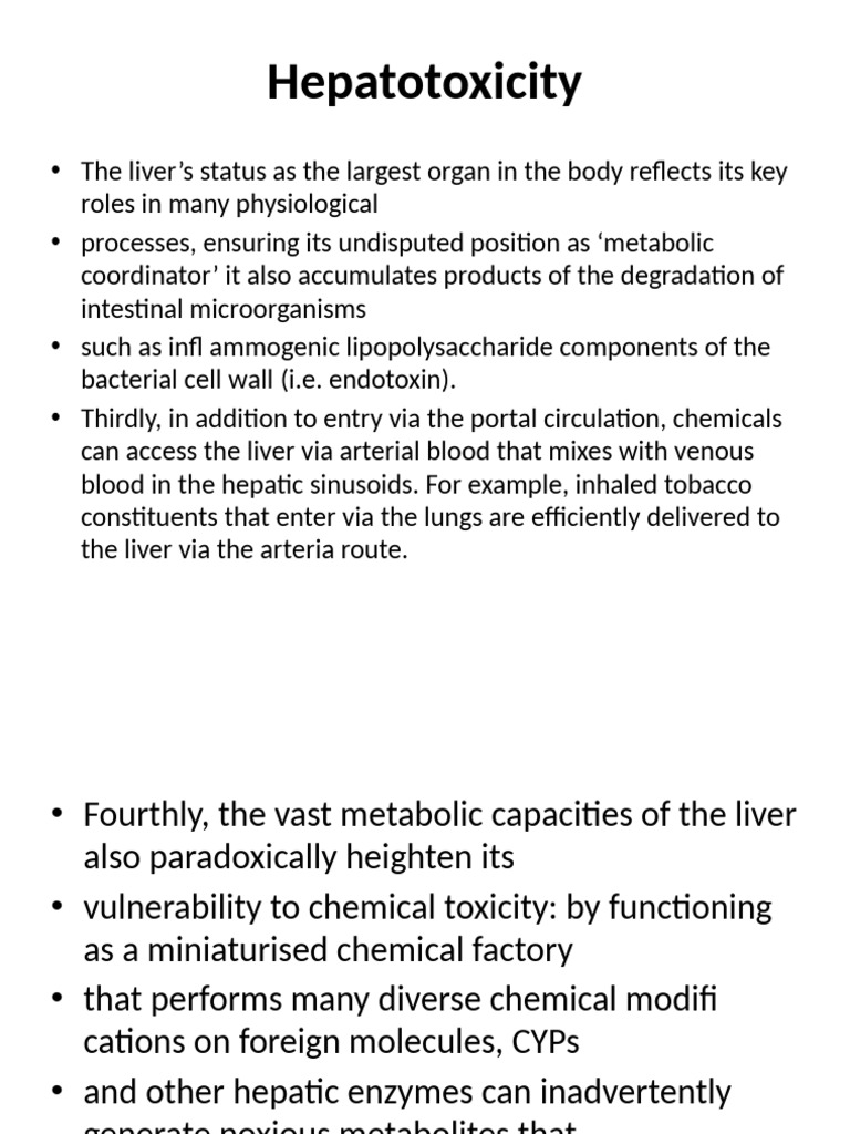 Understanding Hepatotoxicity and Its Causes | PDF | Toxicology | Drug ...