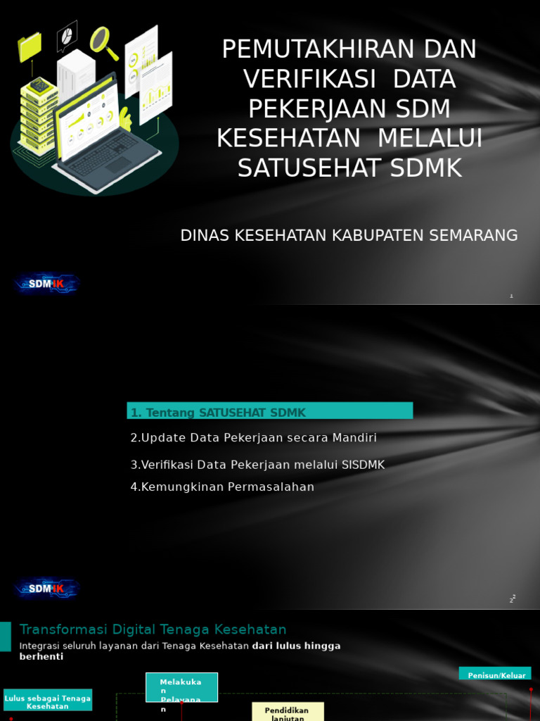Verifikasi Data SDM Kesehatan SATUSEHAT | PDF