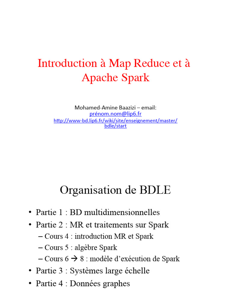 Introduction à Map Reduce et Spark | PDF | Apache Spark | Scala (langage)