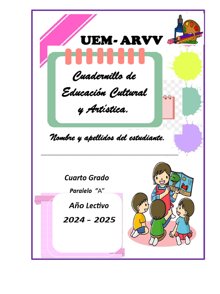 Carátulas Creativas para ECA 4to Grado | PDF | Ecuador