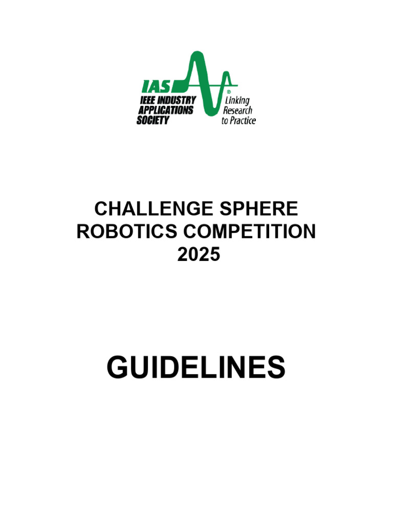 Guidelines For Robotics Challenge 2025 | PDF | Simulation | Robot