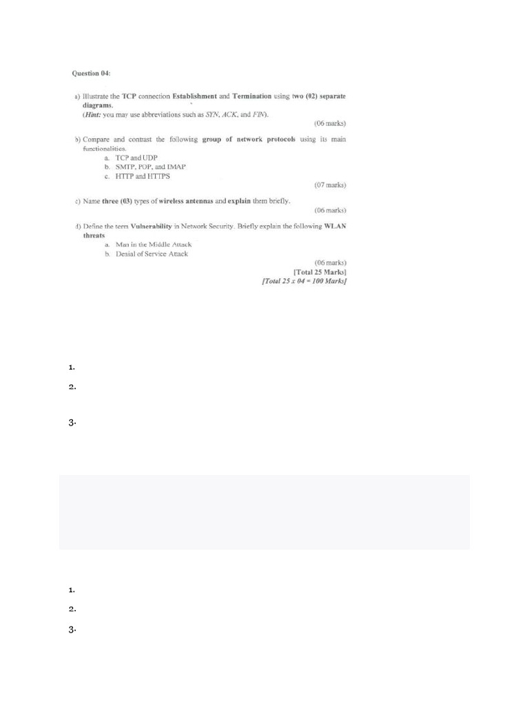 TCP Connection Establishment & Termination | PDF | Transmission Control ...
