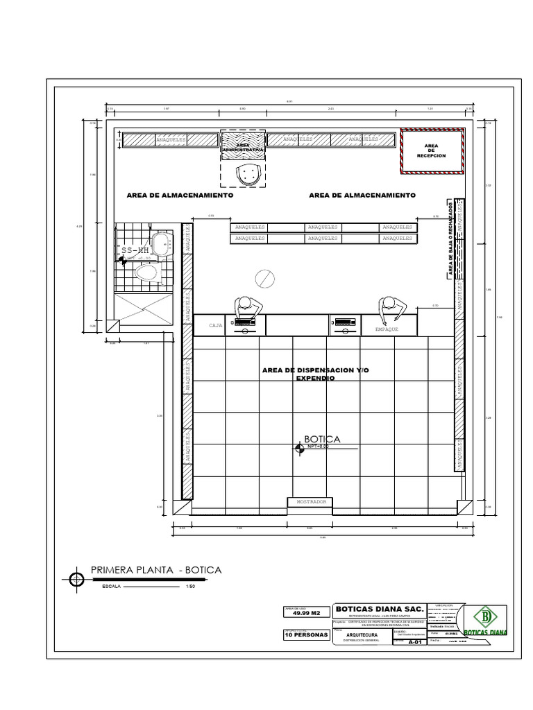 Diseño de Botica en Huamachuco | PDF