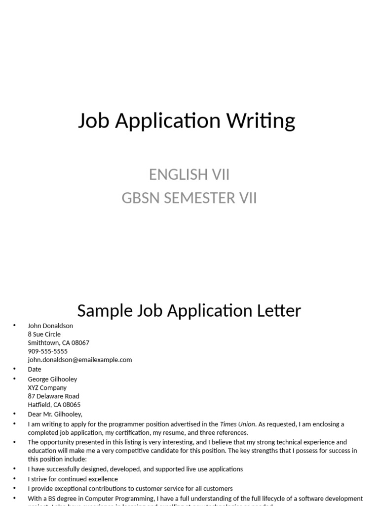 Writing Effective Job Application Emails | PDF | Résumé
