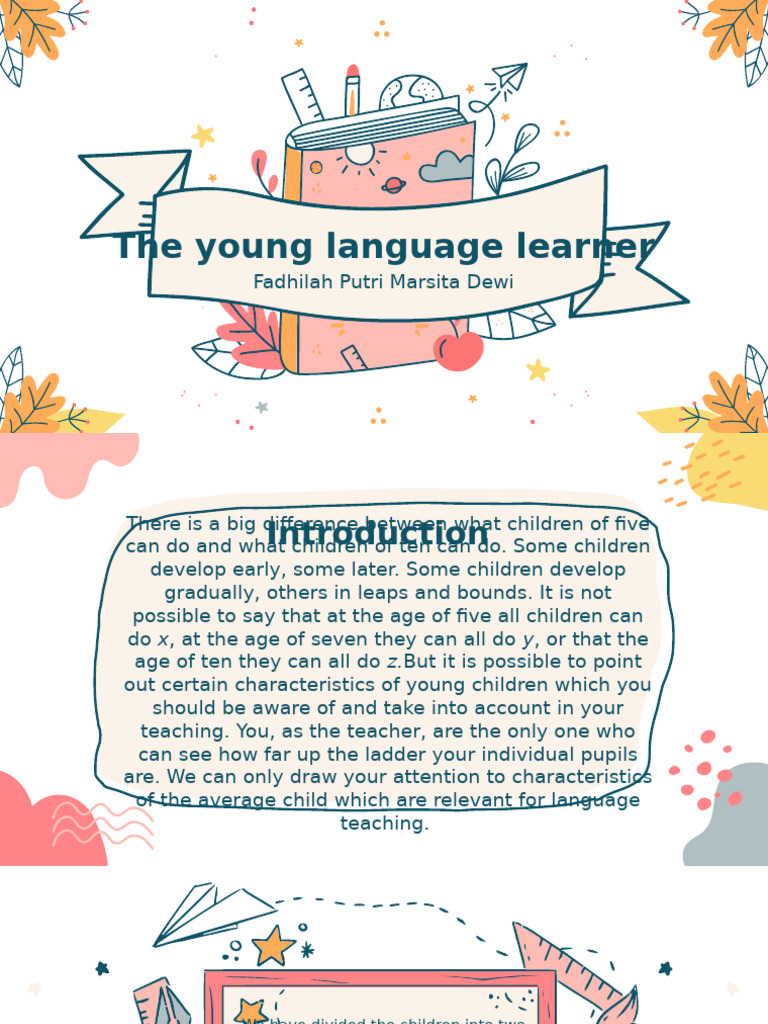 Characteristics of Young Language Learners | PDF | Learning | Foreign ...