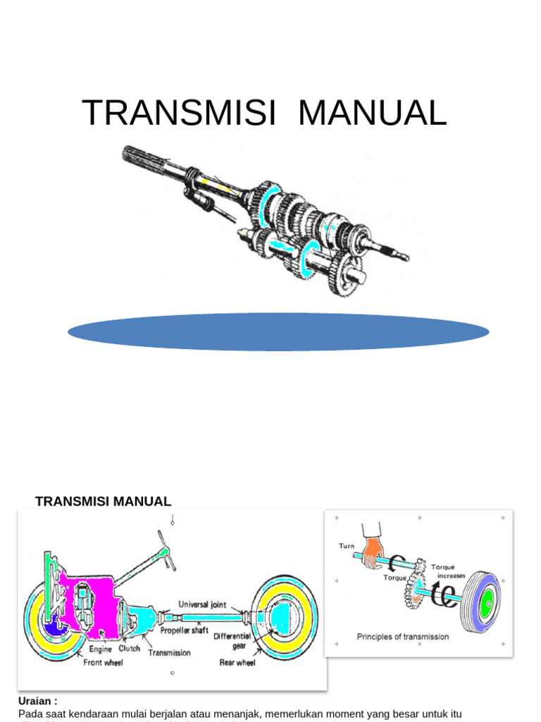 Mekanisme dan Konstruksi Transmisi Manual | PDF