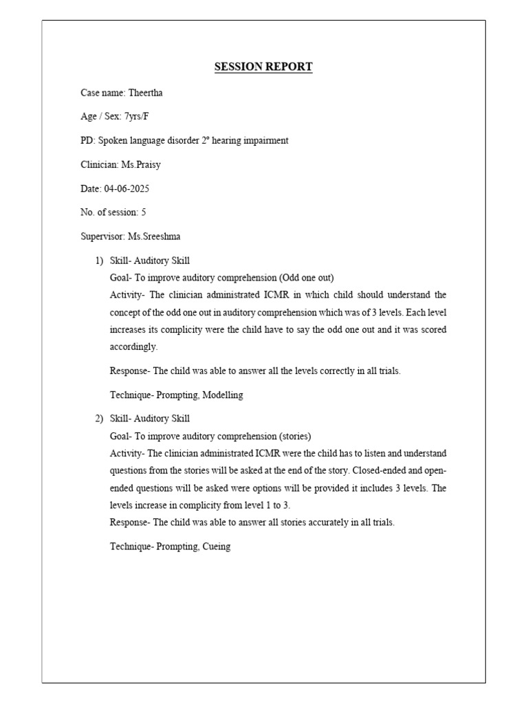 Session Report | PDF