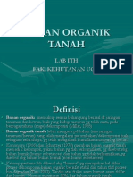 Bahan Organik Tanah