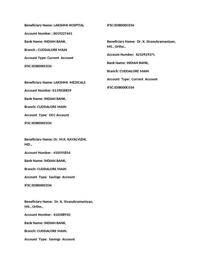 Beneficiary Name PDF