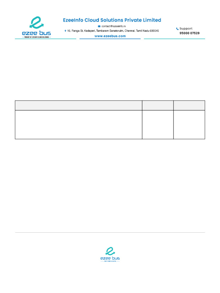 Ezeeinfo Cloud Solutions Invoice | PDF