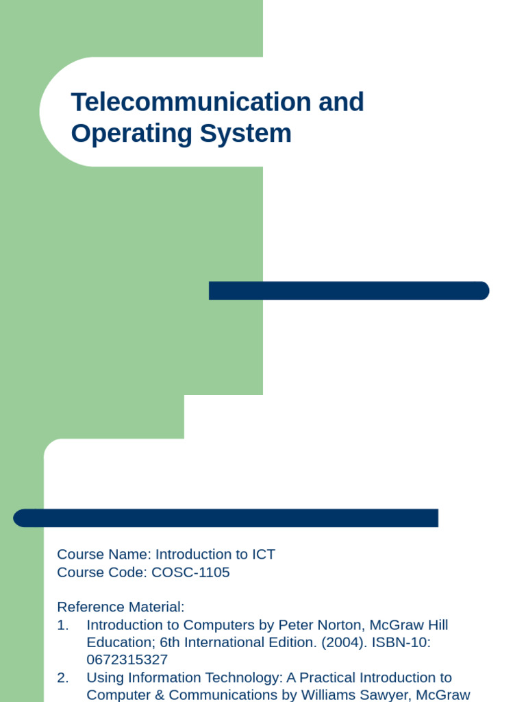 Lec 4 5 Telecommunication and Storage Devices | PDF | Computer Data ...