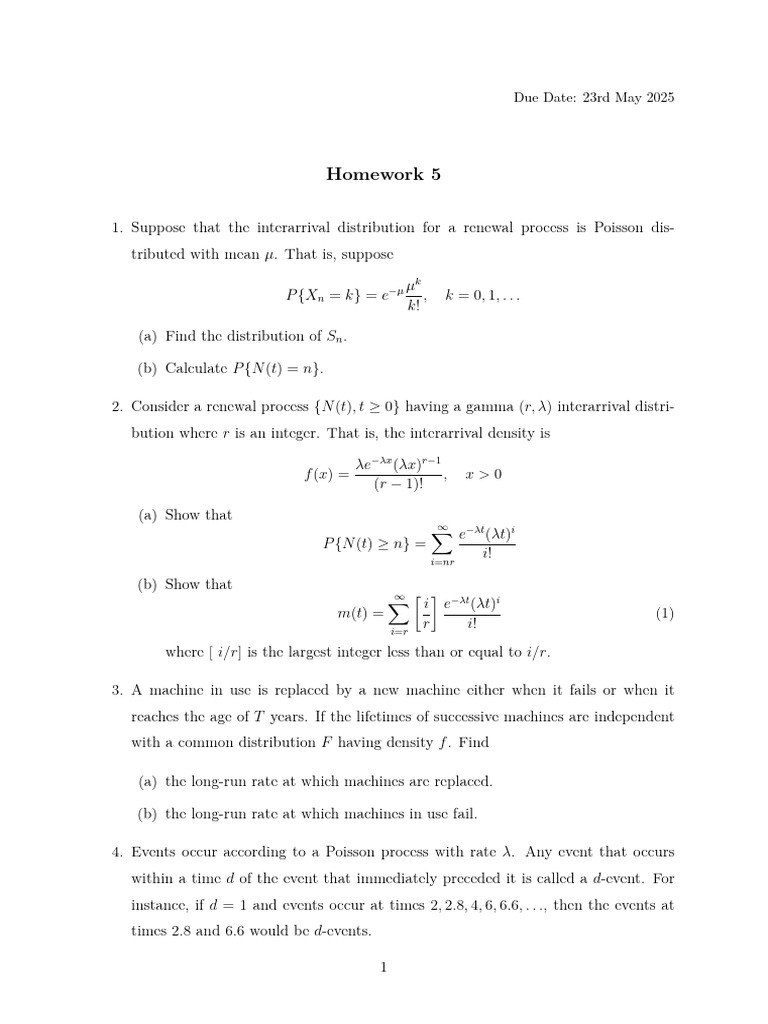 Sor HW5 | PDF | Mathematics