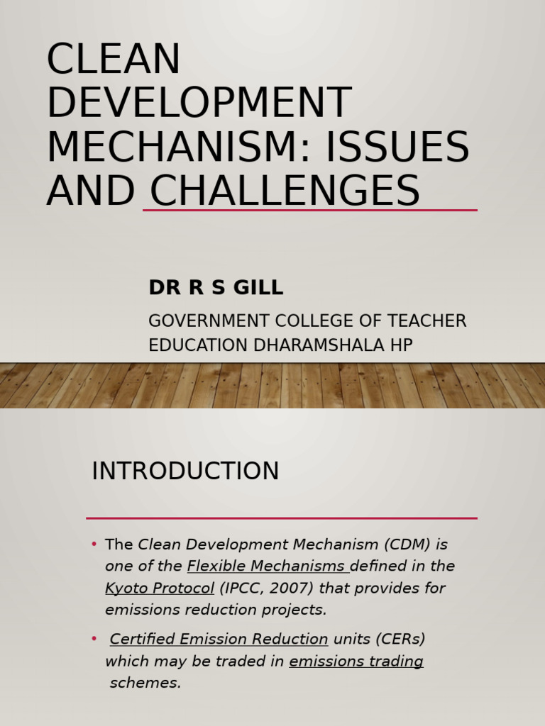 Clean Development Mechnism | PDF | Clean Development Mechanism | United ...