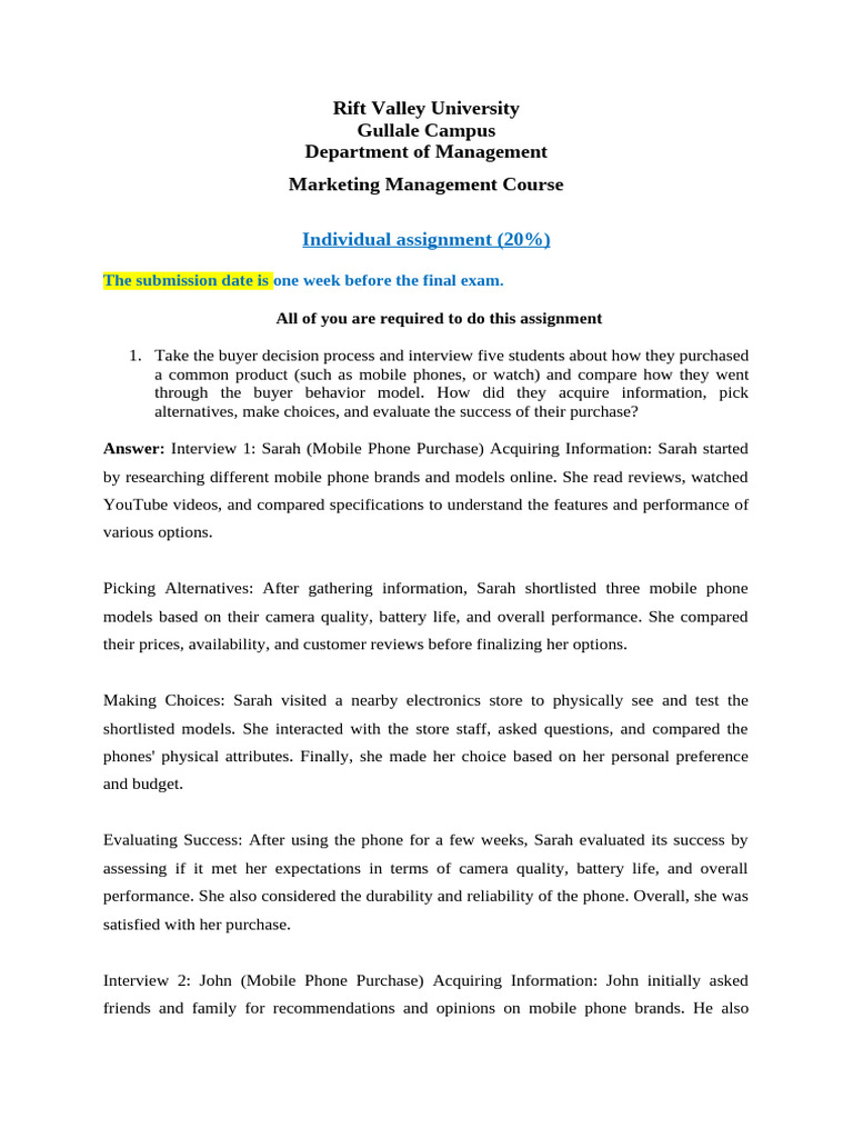 MKG Individual Assignment 1 | PDF | Pricing | Brand
