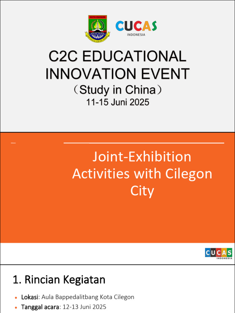 Manual Kegiatan C2C Educational Innovation Event | PDF