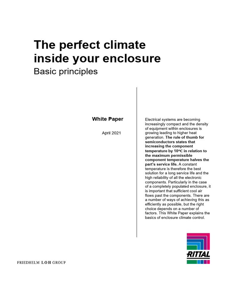 Enclosure Climate Control Basics | PDF | Heat Transfer | Convection