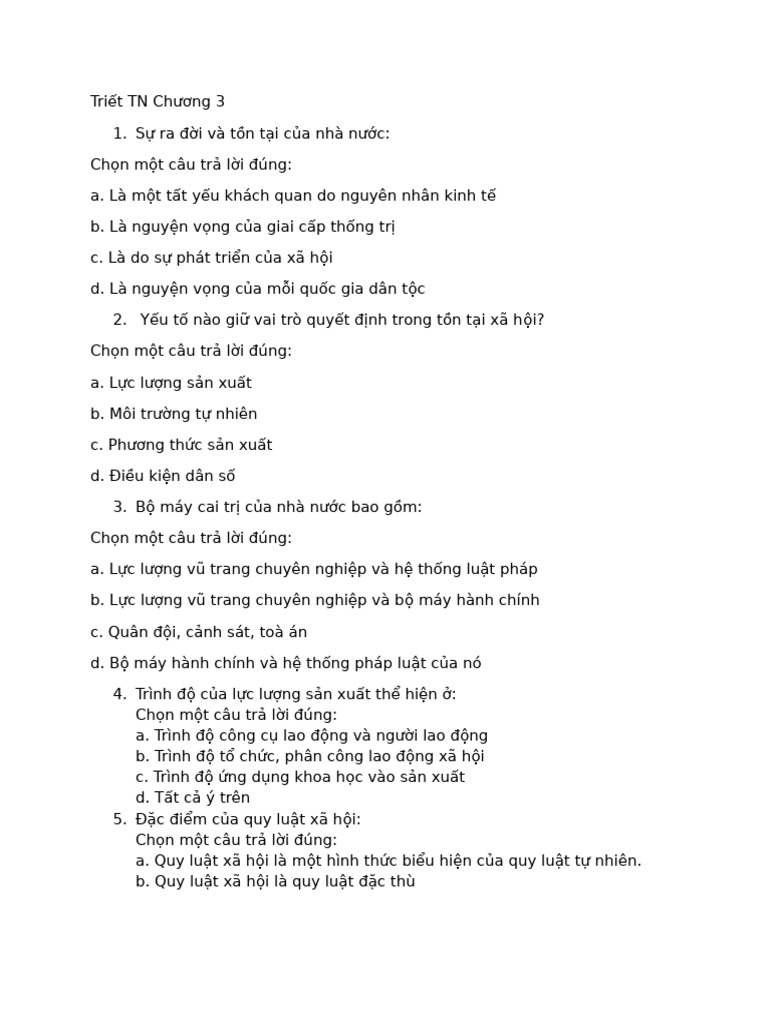 Triết TN Chương 3 | PDF