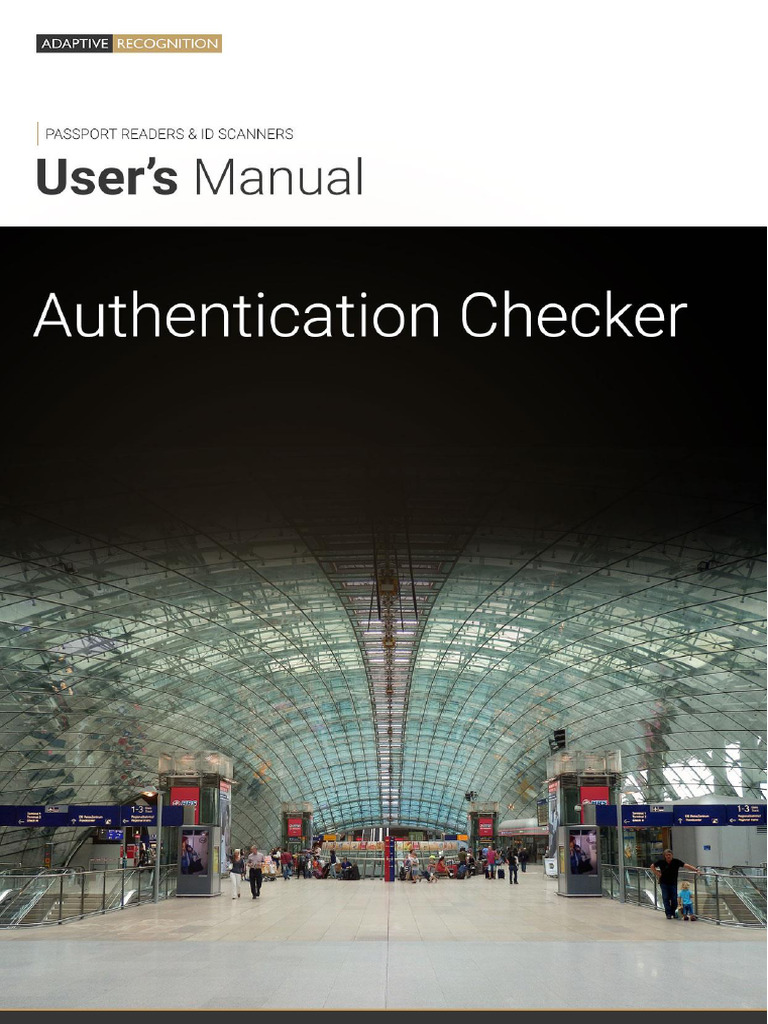 Authentication Checker User Manual | PDF | Optical Character ...