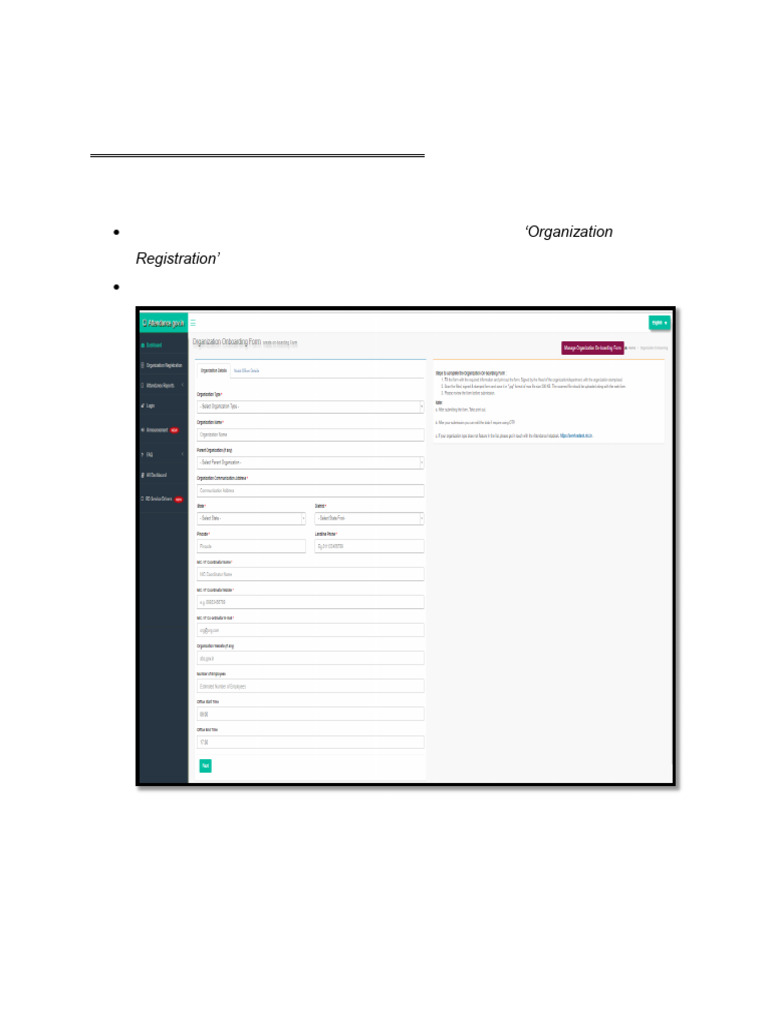 Aadhaar Biometric Attendance Onboarding Guide | PDF | Cyberspace ...