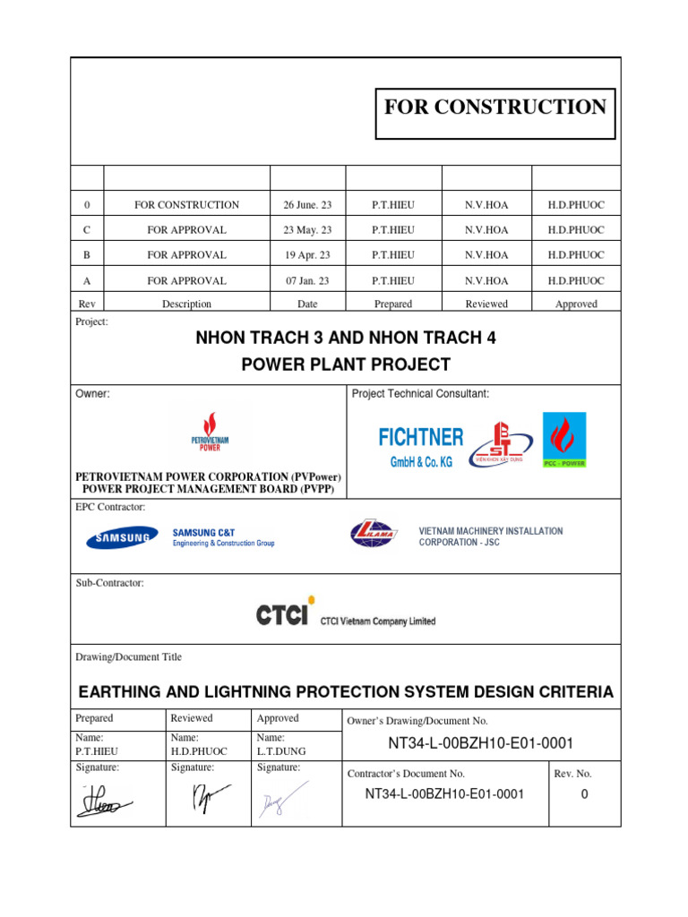 Earthing & Lightning Protection Design | PDF | Electricity | Electric Power