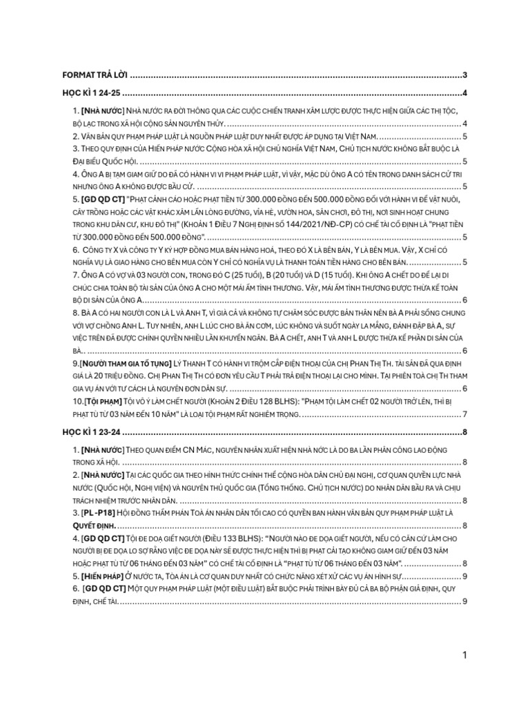 Tổng Hợp Đề Pldc Hcmus - 2025 | PDF