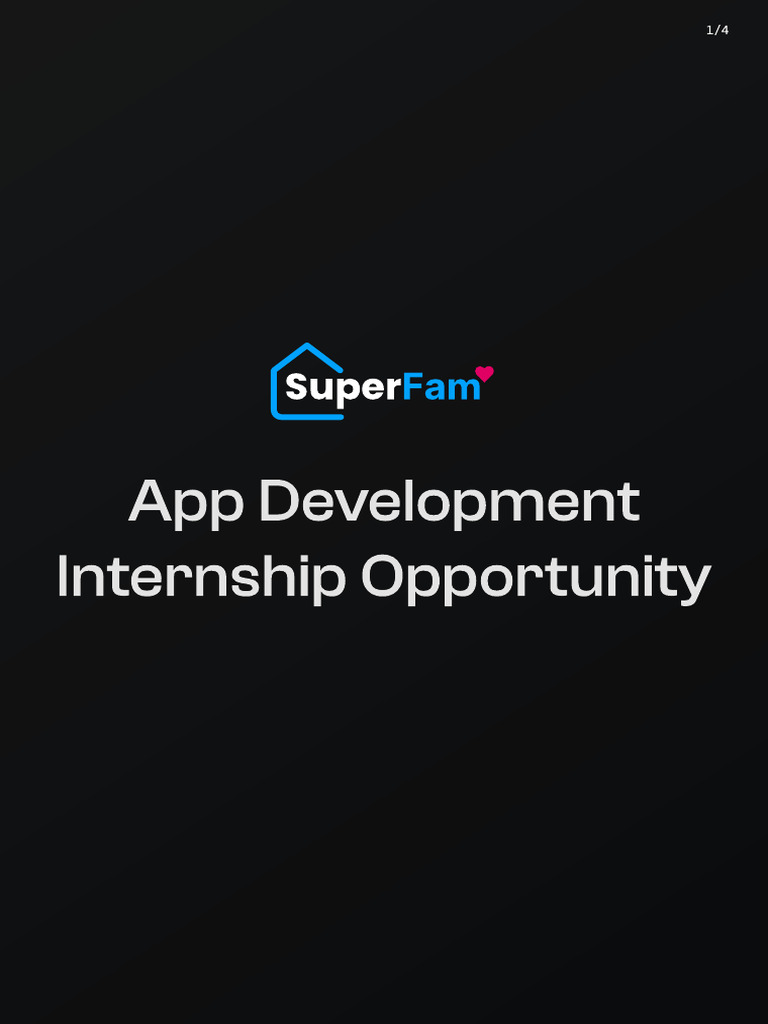 SuperFam Flutter App Development Intern | PDF | Mobile App | Computing