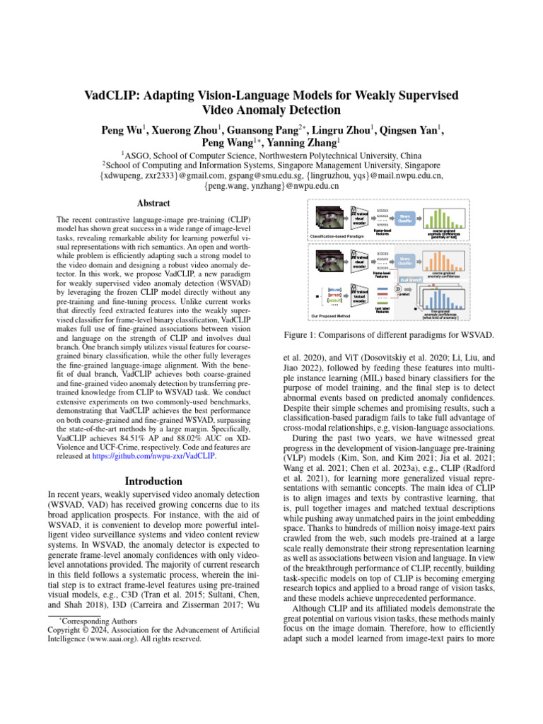 Vadclip: Adapting Vision-Language Models For Weakly Supervised Video ...