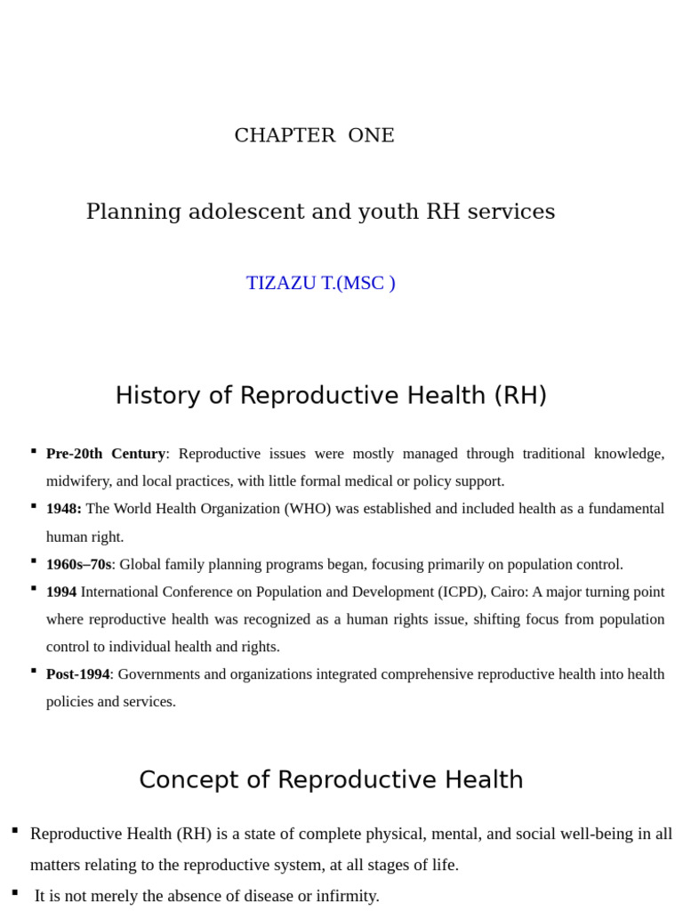 Adolescent Reproductive Health Planning Guide | PDF | Family Planning ...