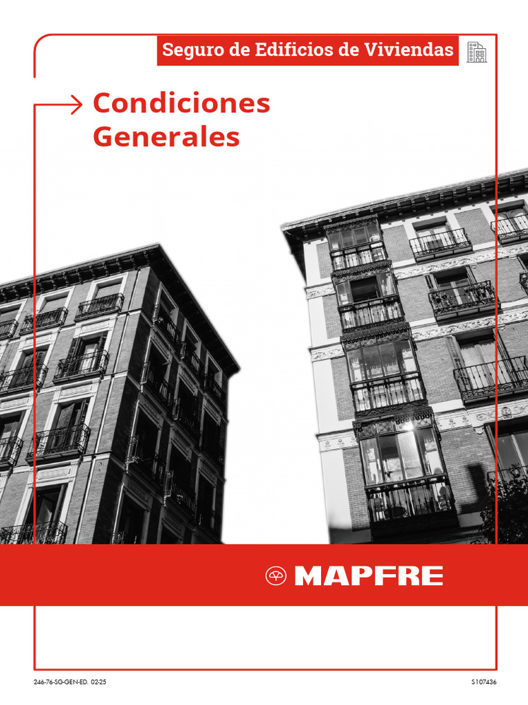 Condiciones Seguro Edificios MAPFRE | PDF | Póliza de seguros | Seguro