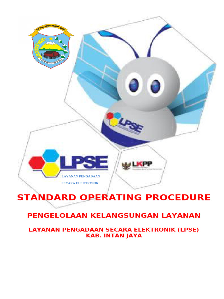 SOP Kelangsungan Layanan LPSE Intan Jaya | PDF