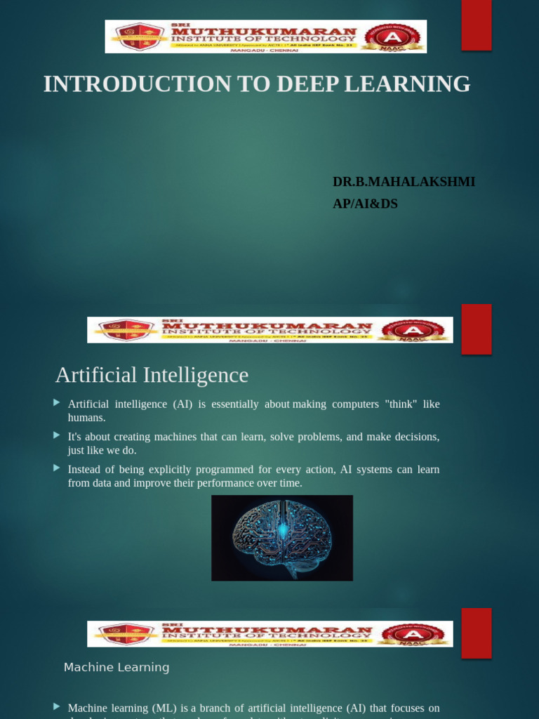 Introduction to Deep Learning Concepts | PDF | Deep Learning | Machine ...